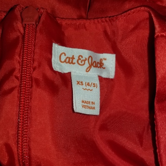 EUC Cat & Jack red bow dress - Picture 3 of 4